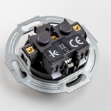  Kliklap - Retro kućna utičnica sa okvirom SCHUKO 230V/16A crna | Eponuda.com