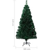 vidaXL Umjetno božićno drvce sa stalkom zeleno 120 cm optička vlakna | shoptok.hr