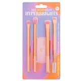 Real Techniques Hyperbrights Bold Type Eye Set Set čopič 307 Shading Brush 1 kos + čopič 320 Blending Brush 1 kos + čopič Full Coverage Brush 321 1 kos + obojestranski čopič za obrvi Wide Angled Brow 600 & Brow Spoolie 601 1 kos + kompaktno ogledalo 1 kos