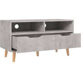 vidaXL TV omarica betonsko siva 90x40x48,5 cm iverna plošča | Shoptok.si