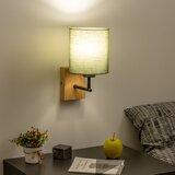  Brilagi - Zidna lampa NUBILA WOOD 1xE27/25W/230V hrast/zelena | Eponuda.com