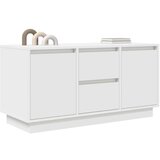 vidaXL TV omarica z LED svetili bela 100x41x50 cm | Shoptok.si