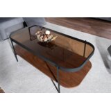 Molarem Home stolić PRIMA A - jantarno kaljeno staklo + MDF + prirodni furnir | shoptok.hr