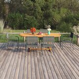 The Living Store Vrtna jedilna garnitura 7-delna poli ratan antracitna - Jedilna Garnitura, (21423289) | Shoptok.si