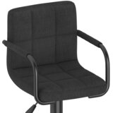  Barski stolac od tkanine crni | shoptok.hr