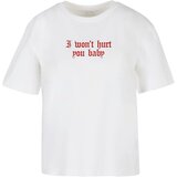 Miss Tee Women's T-shirt I Won't Hurt You Baby - white Cene