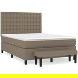  The Living Store Box spring postelja z vzmetnico taupe 140x200 cm blago - Box Spring Postelja, (21497002) | Shoptok.si