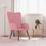  Stolica za opuštanje ružičasta baršunasta | shoptok.hr