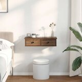 vidaXL Zidna polica s ladicama smeđi hrast 60x28x15 cm izrađeno drvo | shoptok.hr