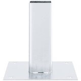  Postolja za stupove kvadratna 12 kom 46x46 mm pocinčani čelik | shoptok.hr