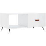 Maison Chic Klubska mizica - kavna mizica - Nizka mizica visok sijaj bela 90x50x40 cm inženirski les, (21752353) Cene