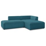 Bobochic Paris Tamno plava kutna garnitura od samta (s desnim kutom/u obliku slova L) Megeve – | shoptok.hr