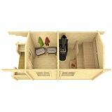 Male kuće Sauna kućica Pihasauna PIHA-TUURI 10 234 × 500 cm – bez završnog krovnog pokrova | shoptok.hr