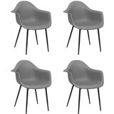 The Living Store Jedilni stoli 4 kosi sive barve PP - Jedilni Stol, (21419541) | Shoptok.si