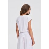 Marisse White Cotton Blouse | ePonuda.com