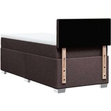  Krevet s oprugama i madracem tamnosmeđi 100 x 200 cm od tkanine | shoptok.hr