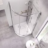 Ravak XA237701010 Elipso 90 x 90 cm polkrožna tuš kad iz litega marmorja | Shoptok.si