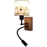 Brilagi LED fleksibilna lampa BOBO WOOD 1xE27/25W/230V + LED/3W hrast/crna/bela/ružičasta/vile | Eponuda.com