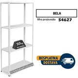  Polica metal-metal 150x75x30cm 4x50kg bela š | Eponuda.com