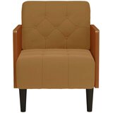 SOFA fotelja s naslonima za ruke smeđa 55 cm baršunasta | Shoptok.si