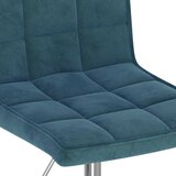  Okretne blagovaonske stolice 4 kom plave baršunaste | shoptok.hr