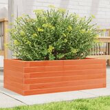 vidaXL Vrtno cvetlično korito voščeno rjavo 70x40x23 cm trdna borovina Cene