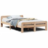 vidaXL Posteljni okvir brez vzmetnice 135x190 cm trdna borovina, (21526066) | Shoptok.si