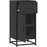  Komoda crna 35 5 x 35 x 76 cm konstruirano drvo i metal | shoptok.hr