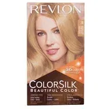 Revlon colorsilk Beautiful Color nijansa 74 Medium Blonde darovni set boja za kosu Colorsilk Beautiful Color 59,1 ml + razvijač boje 59,1 ml + regenerator 11,8 ml + rukavice