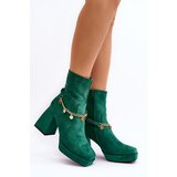 Boto Women's Boots with Heel and Green Chain Tiselo | ePonuda.com