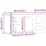 TV omarica Siva Sonoma 80 x 35 x 40 cm Konstruiran les, (5000112852) | Shoptok.si