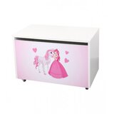 Happy Kitty Kutija za igračke drvena 70x40x40cm Princeza i njen konj | Eponuda.ba