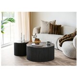House Nordic Okrogla stranska mizica z mizno ploščo v marmornem dekorju ø 45 cm Rota – | Shoptok.si