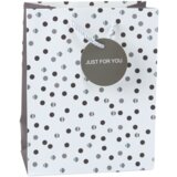 GIFT Bag With Dots Inscription Just For You 23 x 18 x 10.5 cm | shoptok.hr
