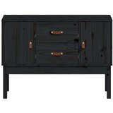 vidaXL Komoda crna 110 x 40 x 78 cm od masivne borovine | shoptok.hr