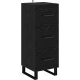  Kreveta Crni hrast 34,5 x 34 x 90 cm Obrađeno drvo i čelik | shoptok.hr