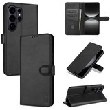 SUNSKY Eleganten ovitek etui iz umetnega usnja za Samsung S26 Ultra, Črn Cene