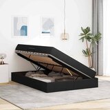  s madracem i skladištem Crna 140 x 190 cm Poliester | shoptok.hr