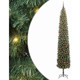 vidaXL Umestno božično drevo Zelena 270 cm PVC in Jeklo in Plastika | Shoptok.si