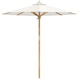  Vrtni suncobran Krem bijela Ø 217 x 230 cm bambus | Eponuda.com