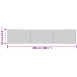 vidaXL Tepih pravokutni sivi 60 x 300 cm od bambusa | shoptok.hr