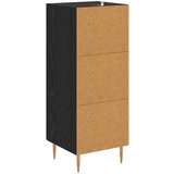 vidaXL Strani šal Črni hrast 34 x 34.5 x 90 cm Konstruiran les | Shoptok.si