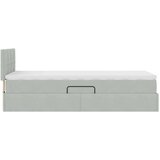  Krevet s od storage s madracem Svijetlo siva 90 x 200 cm Baršun | shoptok.hr