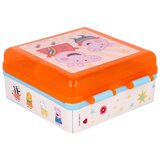 Peppa Pig Škatla za malico za otroke kvadratne oblike iz plastike brez BPA odporna, Oranžna, (5000071450) | Shoptok.si