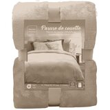 Douceur d intérieur Bež 3-dijelna posteljina za bračni krevet/za produženi krevet od mikroflanela 240x220 cm Flanou – | shoptok.hr
