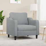 vidaXL Fotelja svjetlosiva 60 cm od tkanine | shoptok.hr