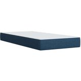 vidaXL Krevet s oprugama i madracem plavi 90 x 190 cm od tkanine | shoptok.hr