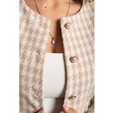 Fenzy krajši blazer iz tvida, bež | Shoptok.si