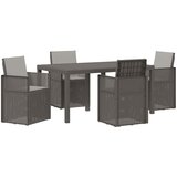  Vrtni set za objed 5 kom. Svjetlosiva PP | shoptok.hr