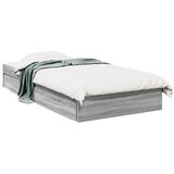 vidaXL Okvir kreveta s ladicama siva boja hrasta 90 x 190 cm drveni | shoptok.hr